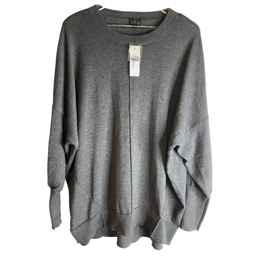 Worthington NWT Charcoal XXL Drop Sleeve Sweater